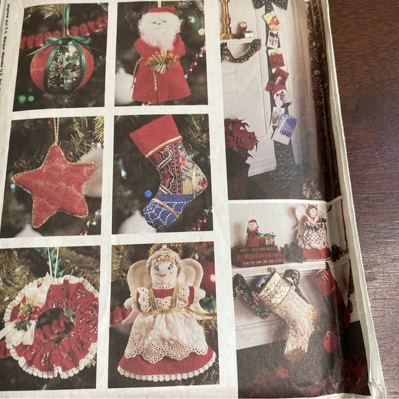 Vintage McCalls Crafts Pattern 4953 Winter Wonder Christmas Decorations UNCUT - Picture 2 of 3